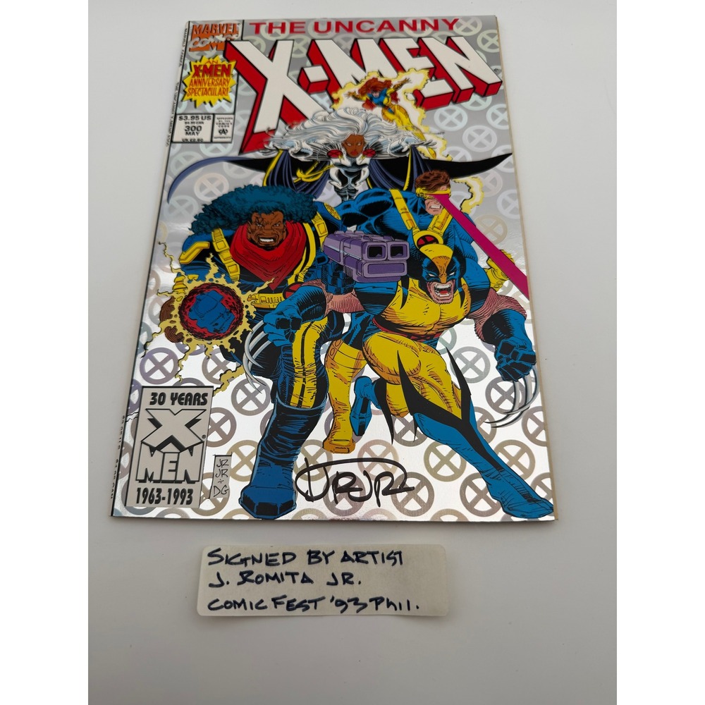 Marvel The Uncanny X-Men 300 Signed J Romita Jr Silver Foil Cover Comic 1993
